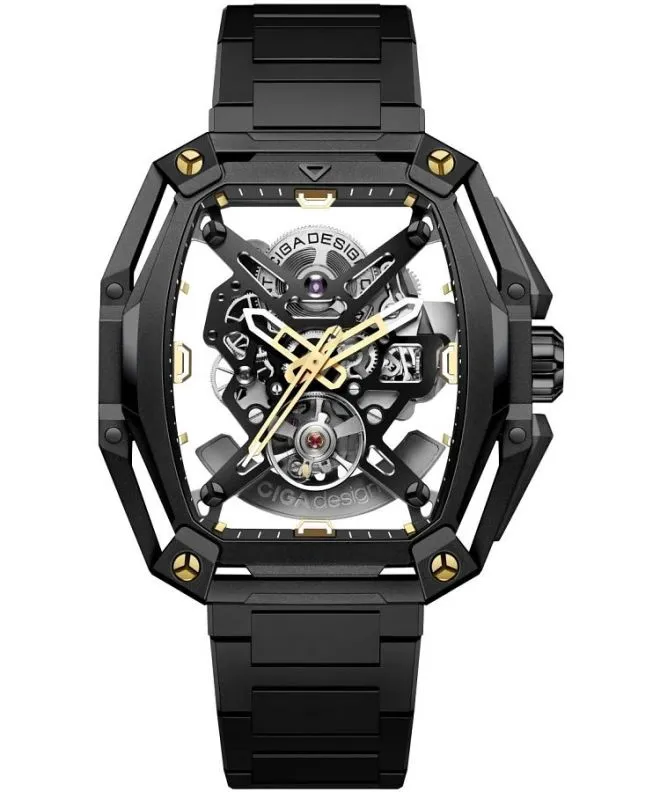 Hodinky pánské Ciga Design Hunter Automatic Skeleton Z035-BB02-W1B