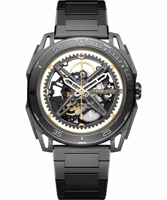 Hodinky pánské Ciga Design Falcon Automatic Skeleton Z039-GG01-1G