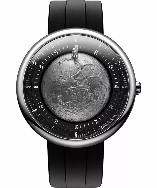 Hodinky pánské Ciga Design U Series Moon Walker Automatic Titanium GPHG 2021 U055-TIGR-6B