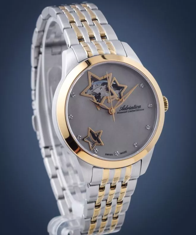 Dámské hodinky Adriatica Diamond Automatic Limited Edition A3333.214ZA A3333.214ZA