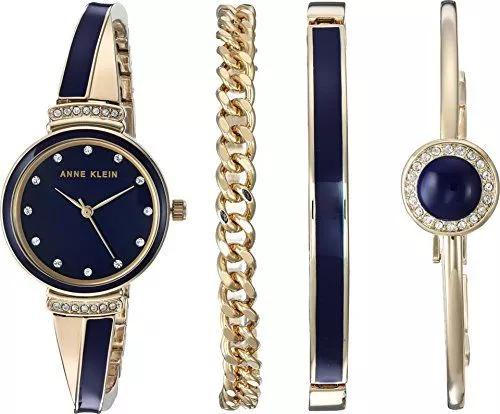 Dámské hodinky Anne Klein Diamond-accented AK-2216NVST AK-2216NVST