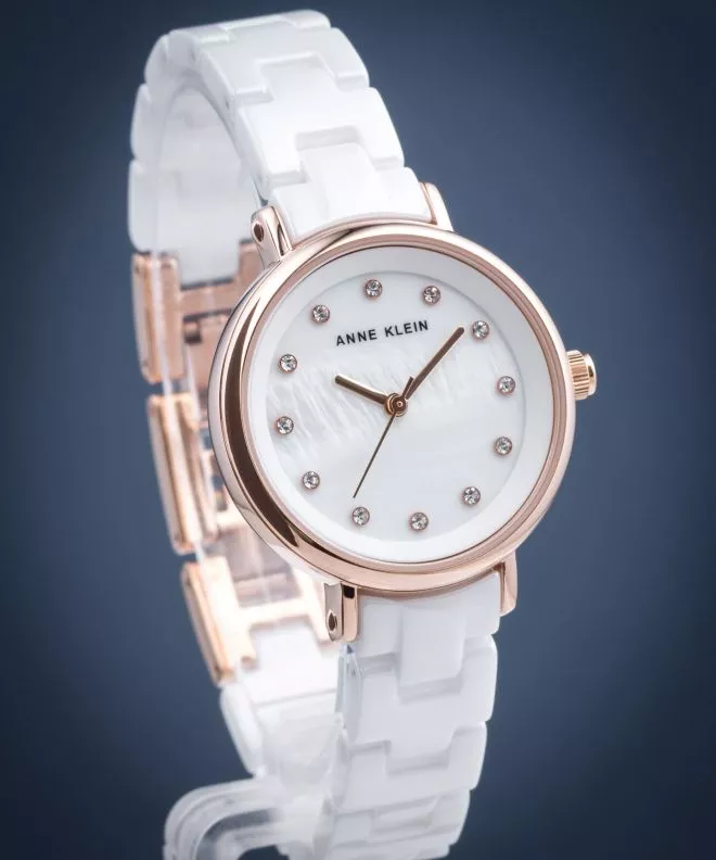 Dámské hodinky Anne Klein Anne Klein Crystal Accented Ceramic AK/3312WTRG AK/3312WTRG