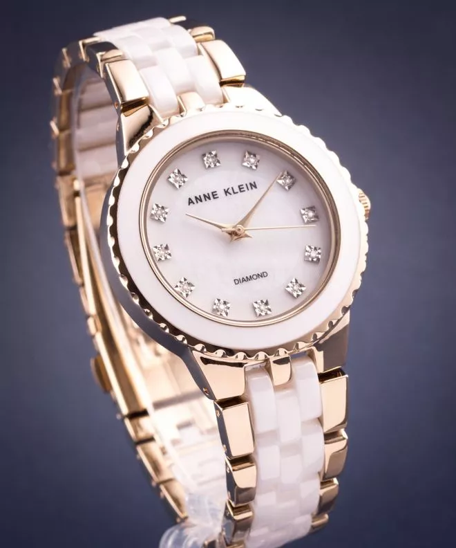 Dámské hodinky Anne Klein Diamond-accented AK-2712WTGB AK-2712WTGB