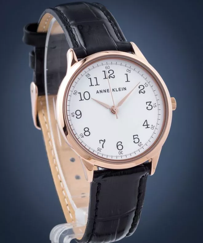 Dámské hodinky Anne Klein Gold-Tone and Black AK/3560RGBK AK/3560RGBK