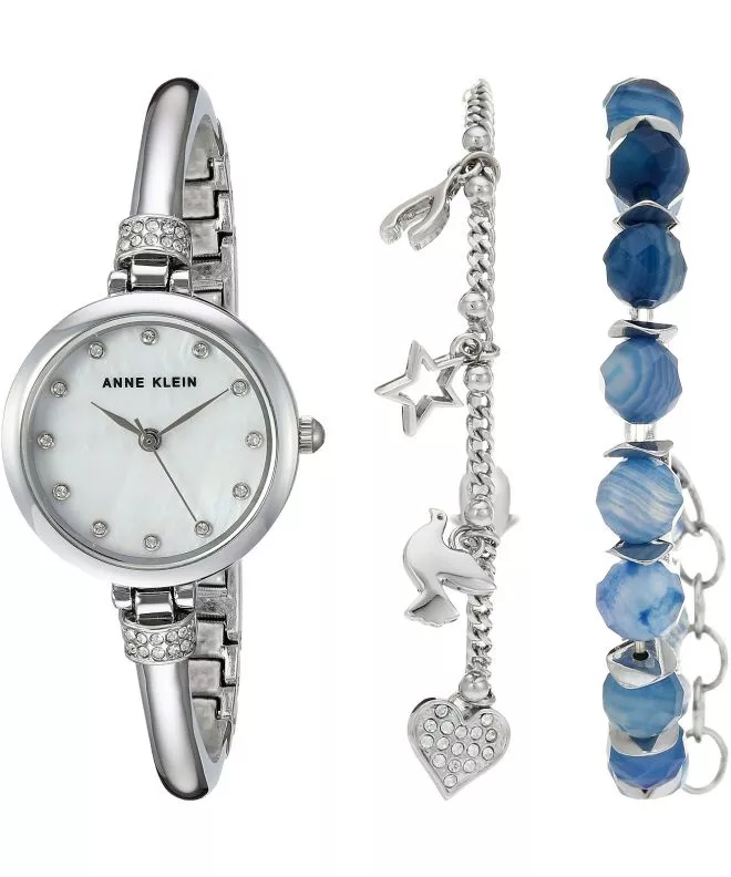 Dámské hodinky Anne Klein Swarovski Crystal Accented Gift Set AK/2841BAGT AK/2841BAGT
