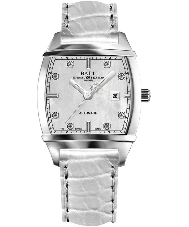 Hodinky dámské Ball Transcendent Pearl Diamond Automatic NL1068D-L3J-WH