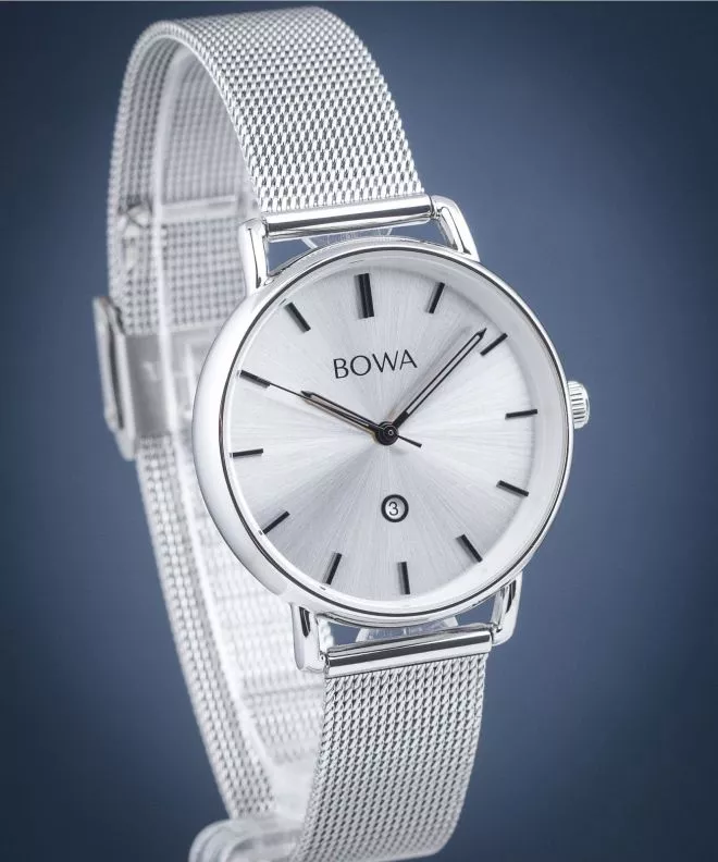 Hodinky BOWA Milan Silver-Black Tone Mesh 34 MI345-51-165M