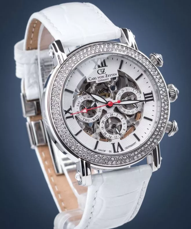 Dámské hodinky Carl von Zeyten Kniebis Skeleton Automatic CVZ0062WH CVZ0062WH
