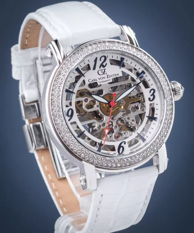 Dámské hodinky Carl von Zeyten Wolfach Skeleton Automatic CVZ0061WH CVZ0061WH