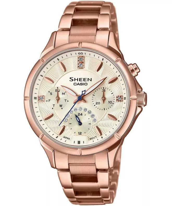 Dámské hodinky Casio Sheen Pink Gold SHE-3047PG-9AUER SHE-3047PG-9AUER