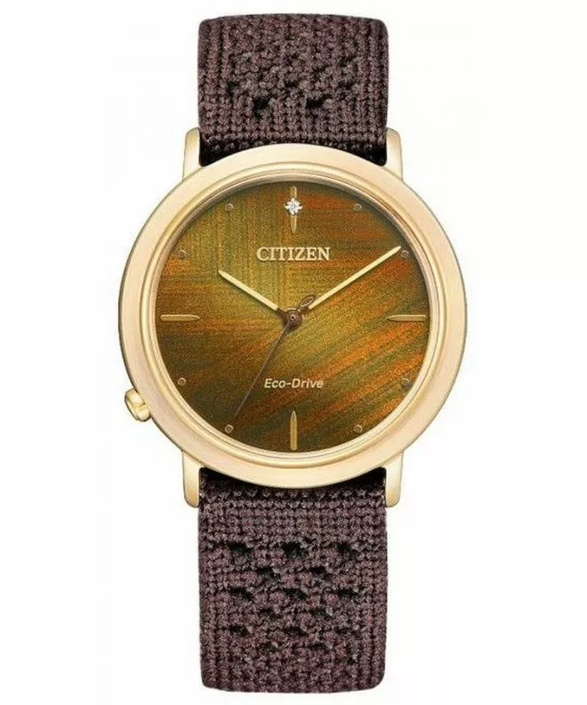 Hodinky dámské Citizen Sapphire Diamonds Solar Gift Set EM1003-48X