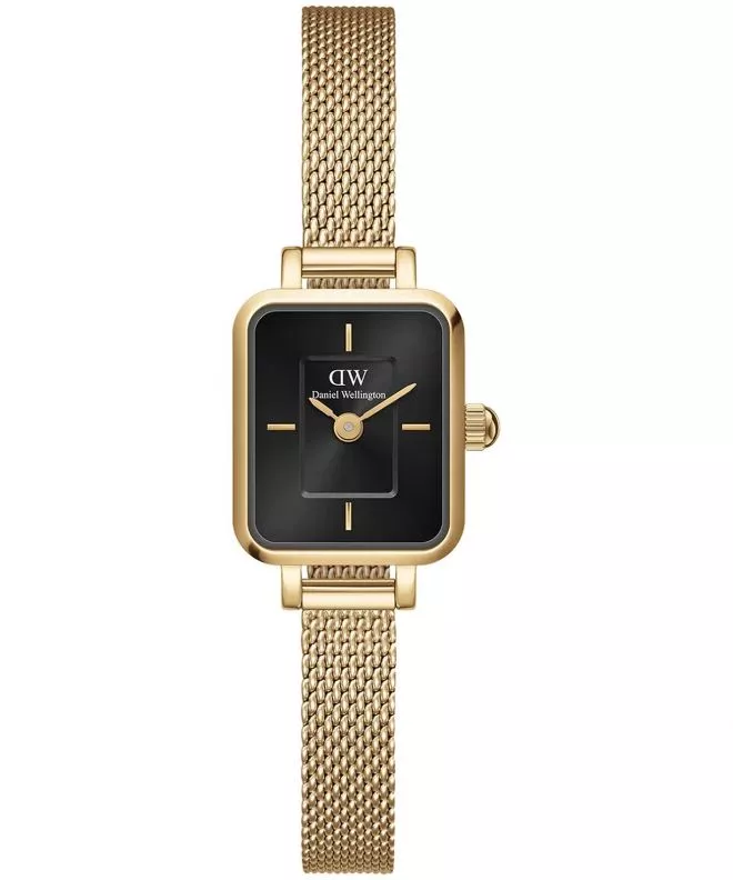 Hodinky dámské Daniel Wellington Quadro Mini Evergold Onyx 15 DW00100652