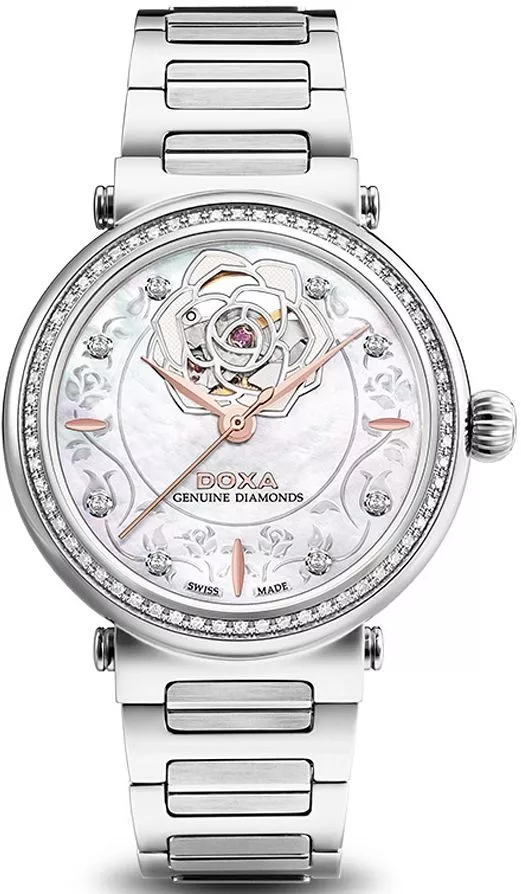 Dámské hodinky Doxa Calex Genuine Diamonds Automatic Limited D214SWH D214SWH