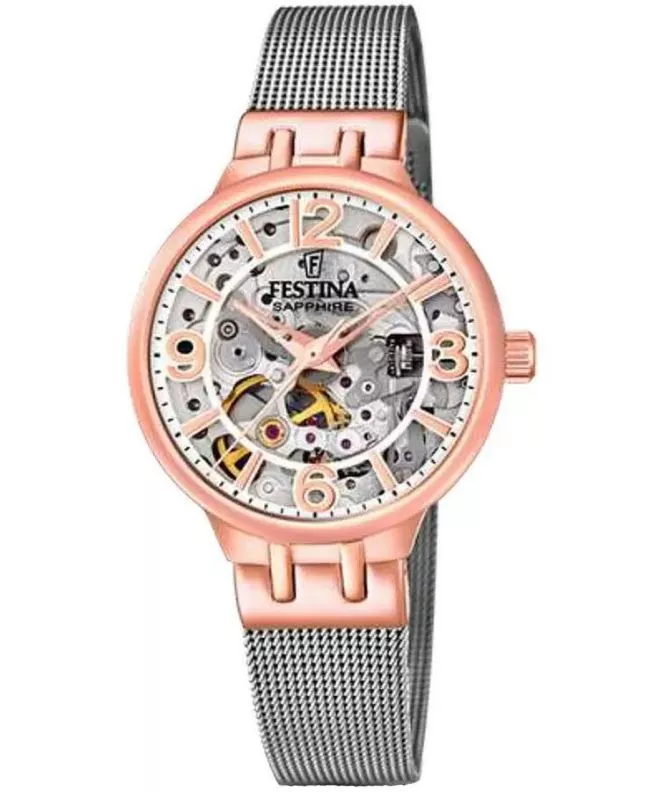 Dámské hodinky Festina Automatic Skeleton F20581/1 F20581/1