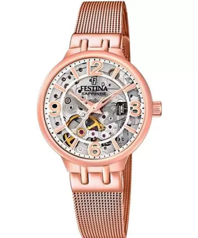 Dámské hodinky Festina Automatic Skeleton F20581/2 F20581/2