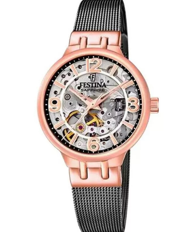Dámské hodinky Festina Automatic Skeleton F20581/3 F20581/3
