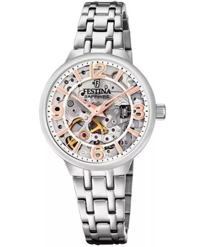 Dámské hodinky Festina Automatic Skeleton F20614/1 F20614/1