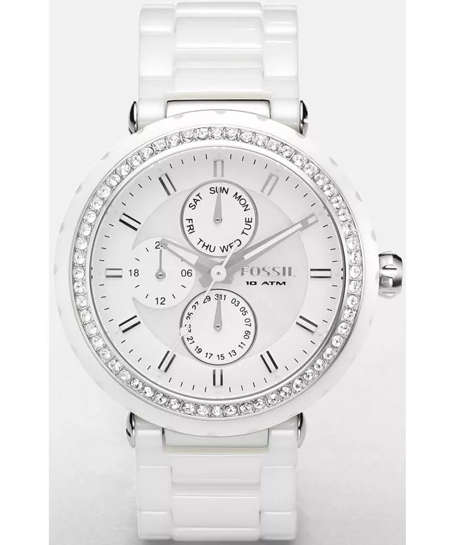 Dámské hodinky Fossil Ceramic White Multifunction CE1008 CE1008