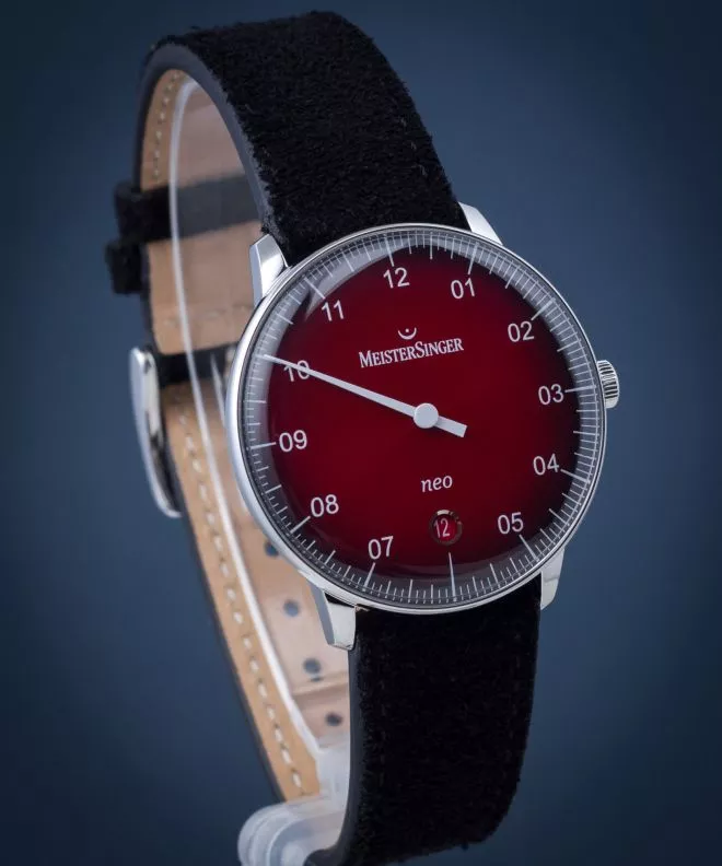 Dámské hodinky Meistersinger Neo Sunburst red Dégradé NE911D_SCF11 NE911D_SCF11