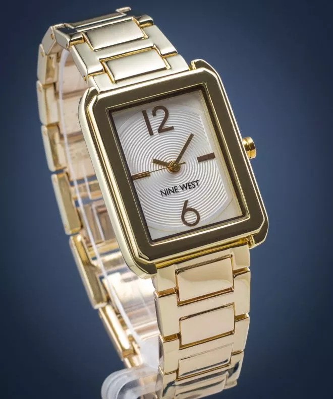 Dámské hodinky Nine West Gold-Tone NW-1976SVGB NW-1976SVGB