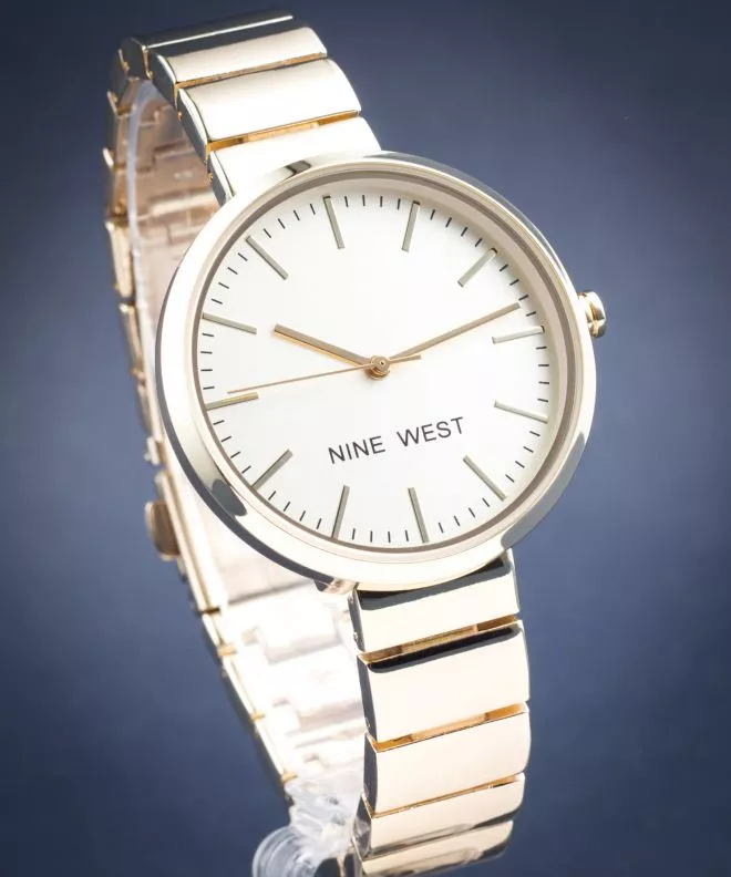 Dámské hodinky Nine West Gold-Tone NW-1986CHGB NW-1986CHGB