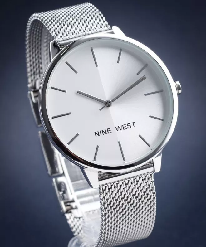 Dámské hodinky Nine West Silver-Tone NW-1981SVSB NW-1981SVSB