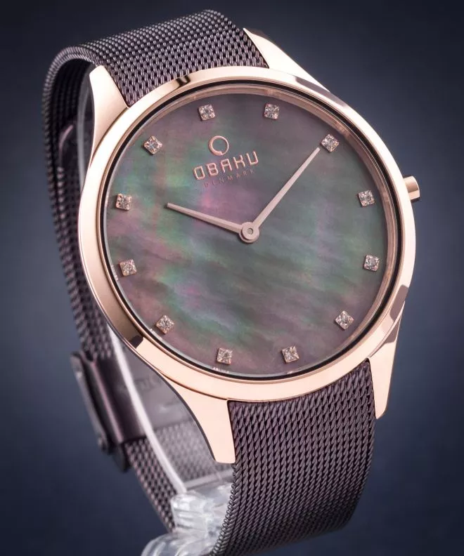 Dámské hodinky Obaku Fin Walnut V217LXVNMN V217LXVNMN