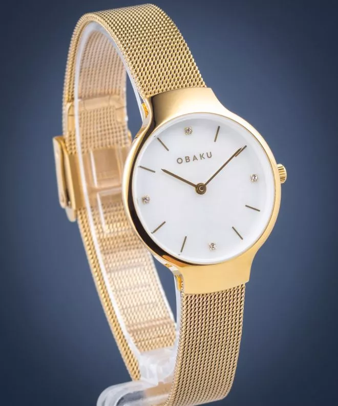 Dámské hodinky Obaku Vikke Gold V241LXGWMG V241LXGWMG