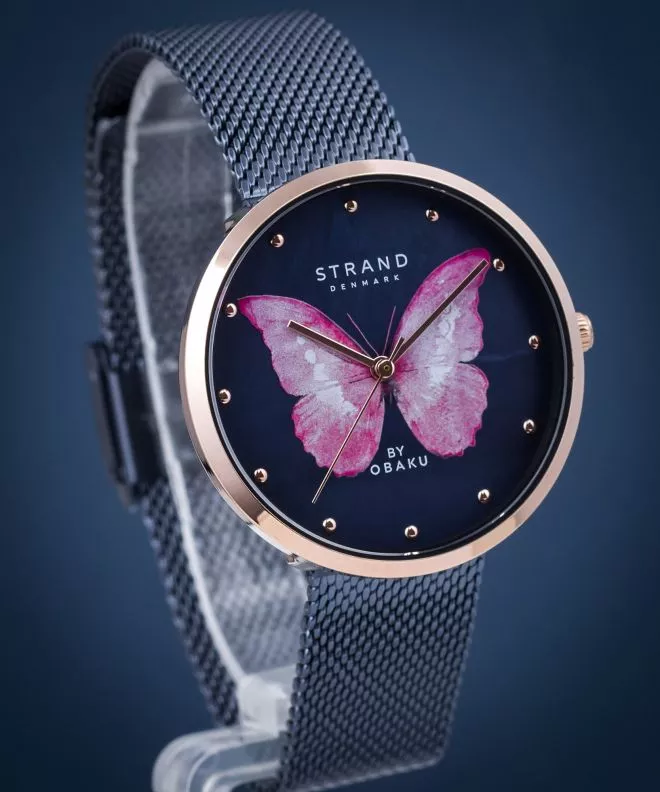 Dámské hodinky Strand by Obaku Butterfly S700LXVLML-DBP S700LXVLML-DBP