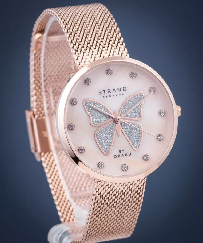 Dámské hodinky Strand by Obaku Butterfly S700LXVVMV-DB S700LXVVMV-DB