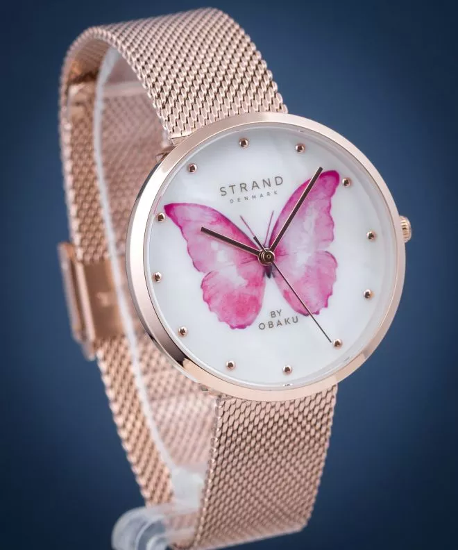 Dámské hodinky Strand by Obaku Butterfly S700LXVWMV-DBP S700LXVWMV-DBP