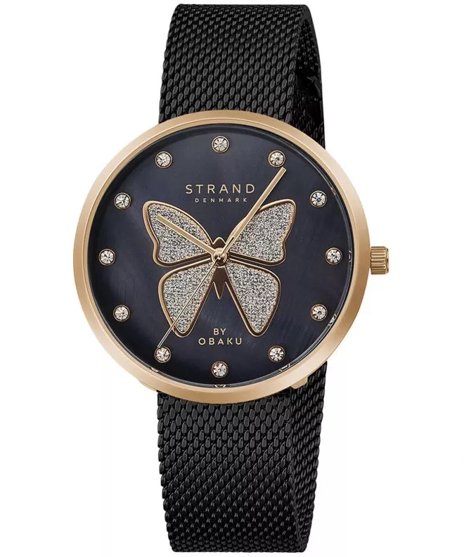 Dámské hodinky Strand by Obaku Butterfly S700LXVBMB-DB S700LXVBMB-DB