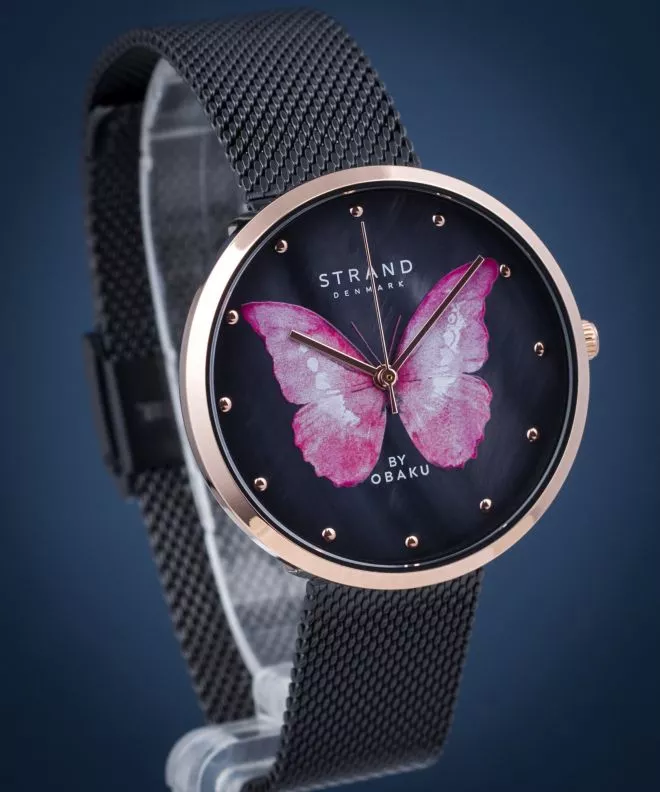Dámské hodinky Strand by Obaku Butterfly S700LXVBMB-DBP S700LXVBMB-DBP