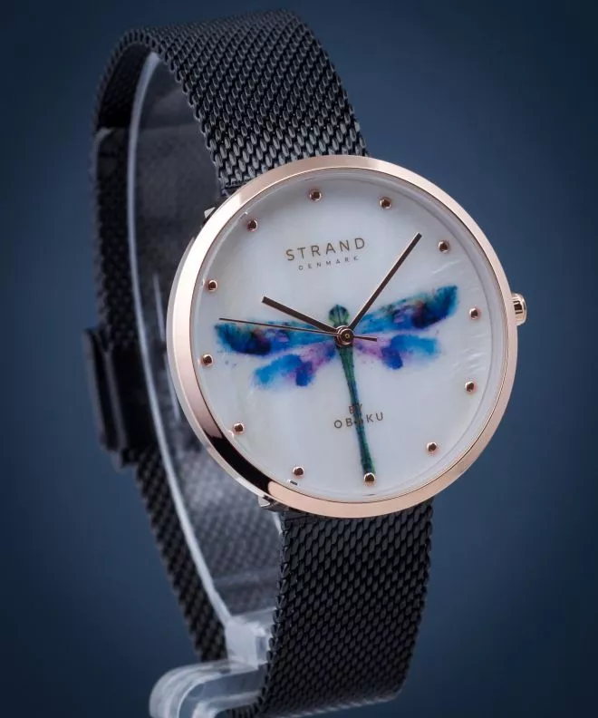 Dámské hodinky Strand by Obaku Dragonfly S700LXVWMB-DD S700LXVWMB-DD