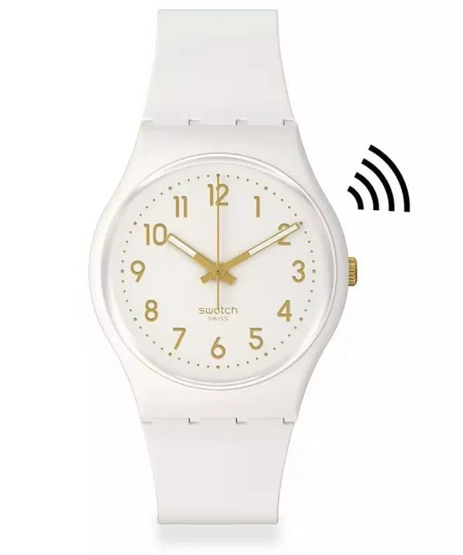 Hodinky Swatch White Bishop Pay! SO28W111-5300