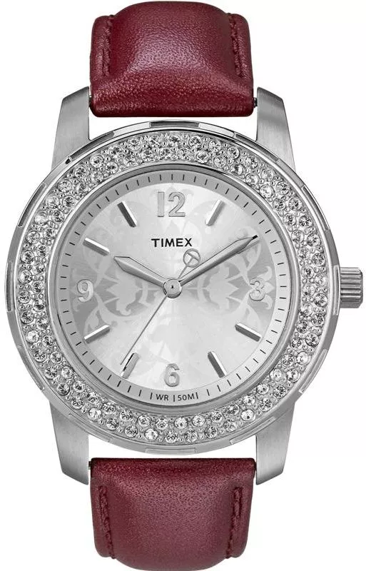 Dámské hodinky Timex Sport Luxury Series with Crystals T2N152 T2N152