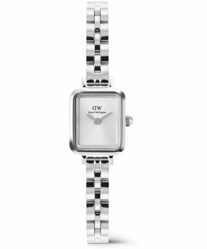 Hodinky dámské Daniel Wellington Quadro Mini Arch 3-link White Sunray Silver DW00100844