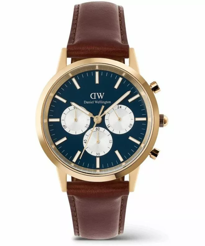 Hodinky pánské Daniel Wellington Iconic St Mawes Arctic Panda Gold Chronograph DW00100875