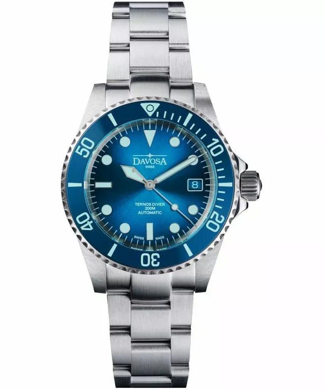 Hodinky pánské Davosa Ternos Diver Blue Lagoon Automatic Chronograph Limited Edition 161.554.40