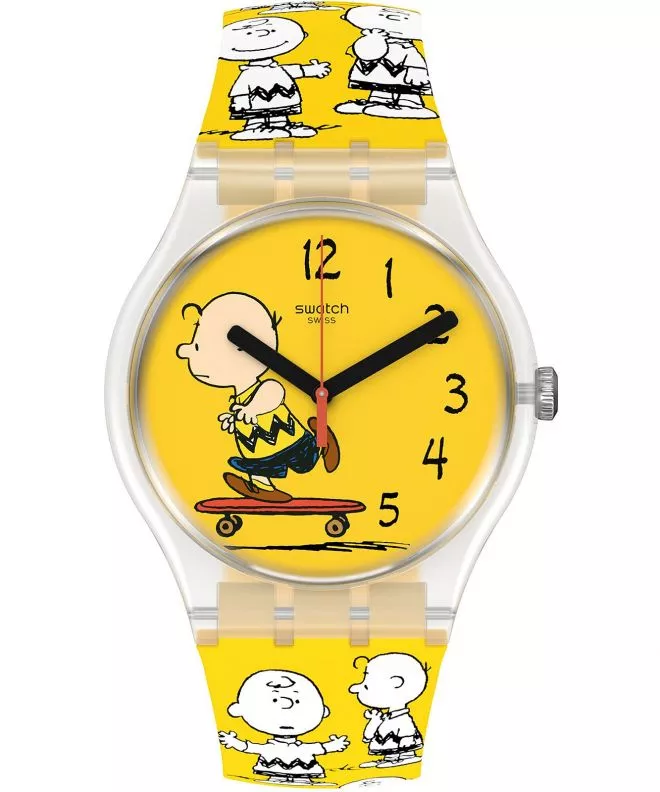 Dětská hodinky Swatch Peanuts Pow Wow SO29Z101