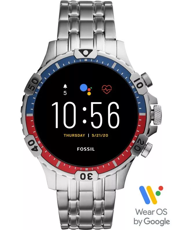 Pánské chytré hodinky Fossil Gen 5 Garrett HR FTW4040 FTW4040