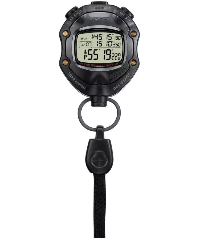 Kapesní Hodinky Casio Digital Black Stopwatch HS-80TW-1EF