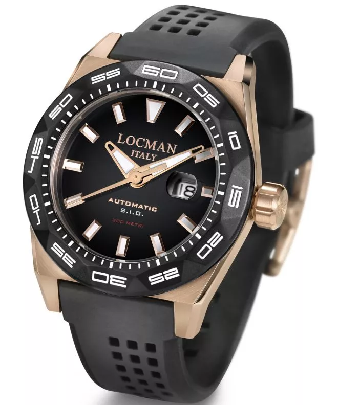 Pánské hodinky Locman Stealth Professional Automatic 0215V5-RKBK5NS2K 0215V5-RKBK5NS2K