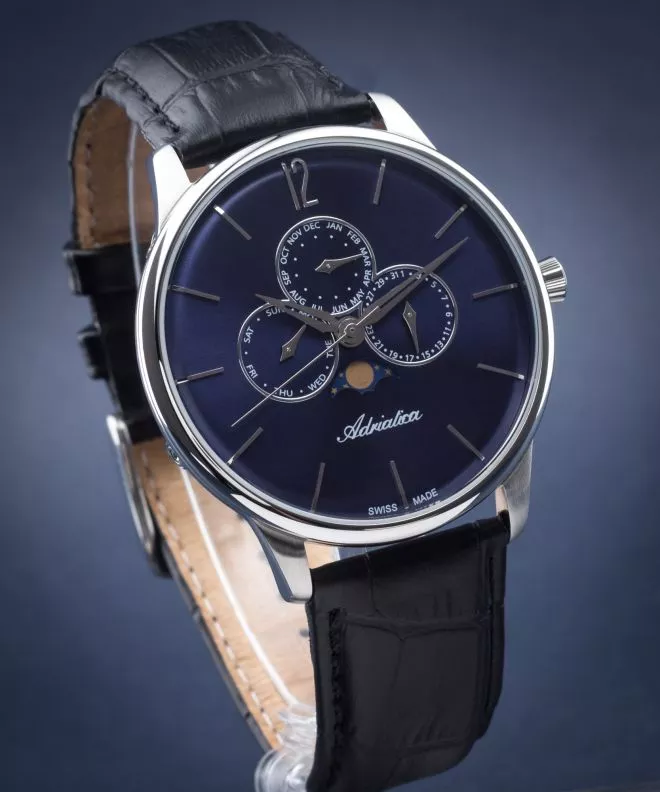 Pánské hodinky Adriatica Adriatica Classic Moonphase A8269.5255QF A8269.5255QF