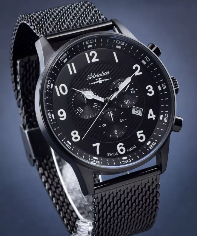 Pánské hodinky Adriatica Chronograph A1076.B124CHXL A1076.B124CHXL