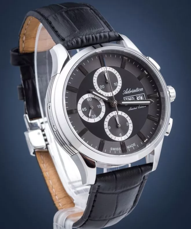Pánské hodinky Adriatica Classic Automatic Valjoux Chronograph Limited Edition A1992.5214A A1992.5214A