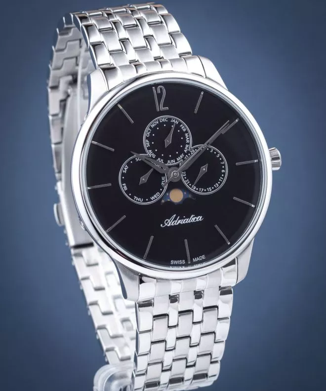 Pánské hodinky Adriatica Moon Phase A8269.5154QF A8269.5154QF