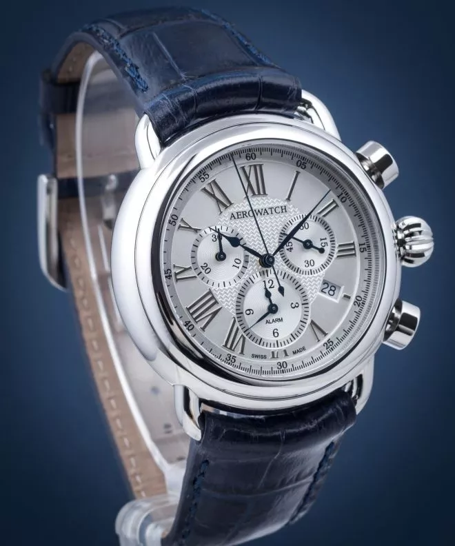 Pánské hodinky Aerowatch 1942 Alarm Clock 85939-AA09 85939-AA09
