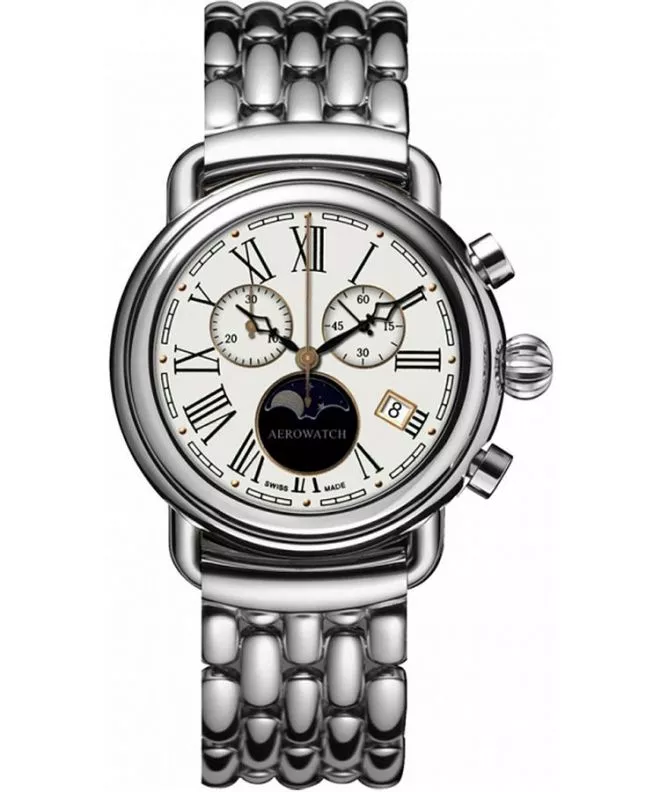Pánské hodinky Aerowatch 1942 Chrono Moon Phases 84934-AA03-M 84934-AA03-M