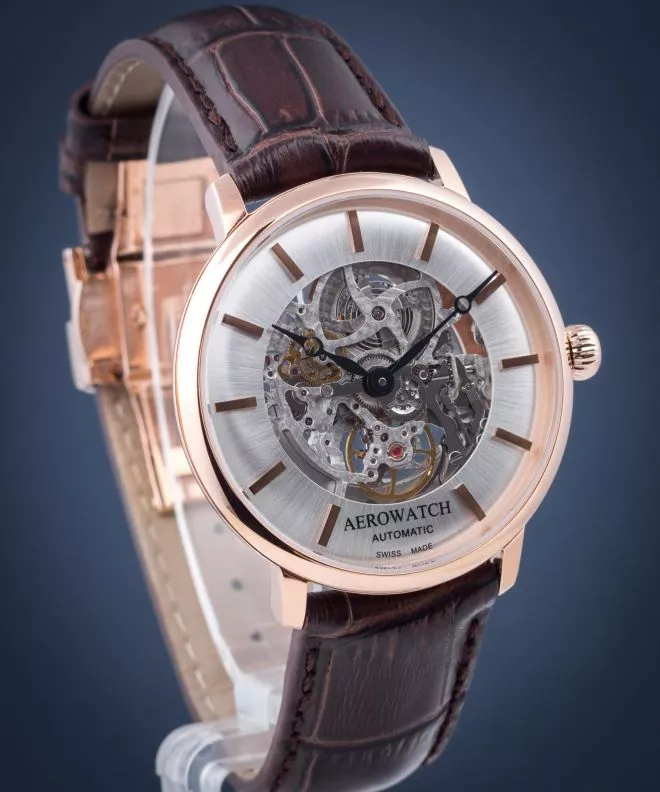 Pánské hodinky Aerowatch Heritage Slim Automatic 67975-RO01-SQ 67975-RO01-SQ